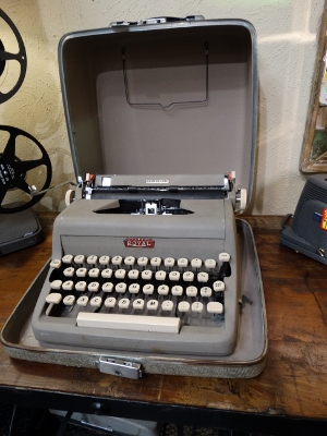 Royal Quiet Deluxe Vintage Typewriter with Hard Case Denver Furniture Store