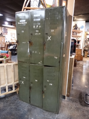 Military Green Vintage Lockers Denver Furniture Store