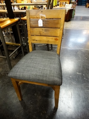 Gray Upholstered Cruz Dining Chair Denver Furniture Store