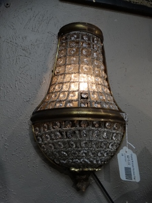 Egyptian Crystal Wall Sconce Pair Denver Furniture Store