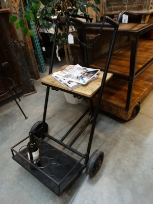 Metal Trolley Cart with Wheels Denver Furniture Store