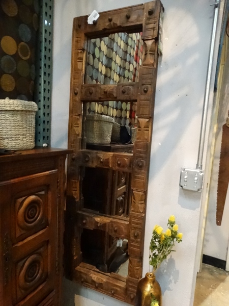 Bulky Carved Wood Mirror Denver Furniture Store
