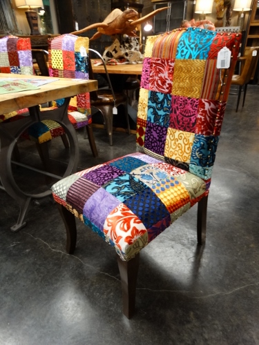 Colorful Velveteen Quilt Dining Chair Denver Furniture Store