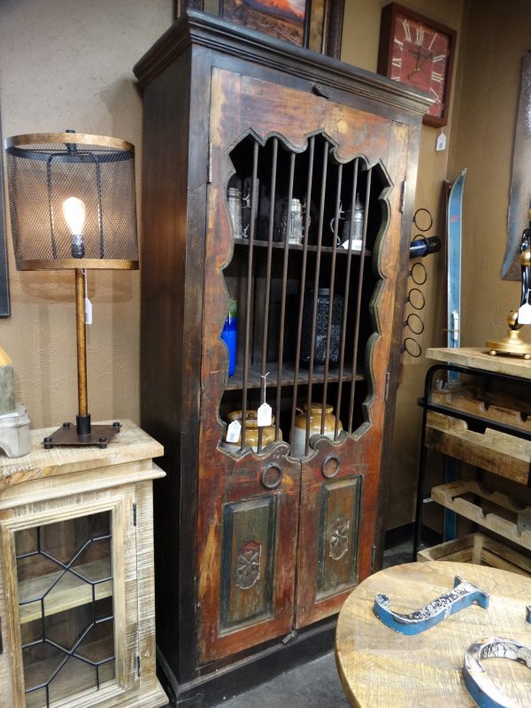 Tall Iron Bars Cabinet Denver Furniture Store