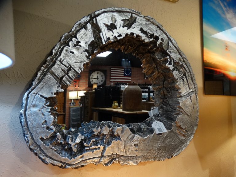 Silver Woodrum Mirror - Rare Finds Warehouse Silver Woodrum Mirror Denver Furniture Store