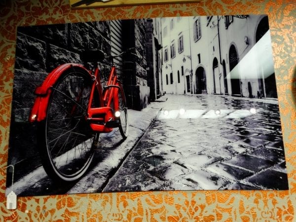 Wall Art Photo Behind Glass The Red Bicycle Furniture Stores Denver