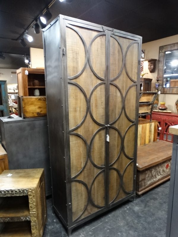 Cabinet Tall Iron Circles Cabinet Furniture Stores Denver