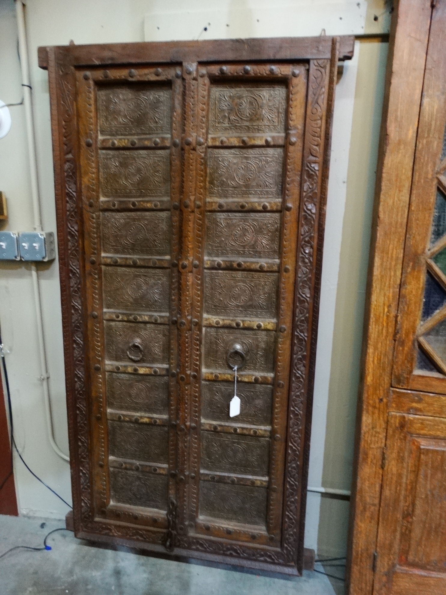 Architectural Salvage Antique Doors with Metal Accents Furniture Stores Denver