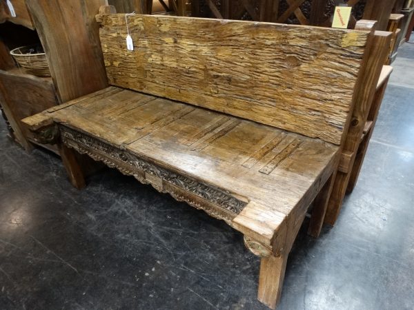 Bench Rustic Bench with Back Furniture Stores Denver