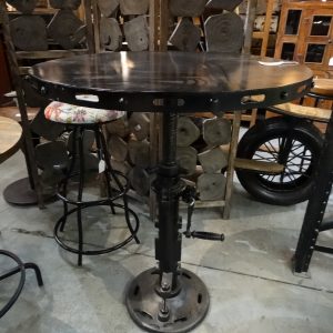 Table Black Metal Pump Jack Table Furniture Stores Denver