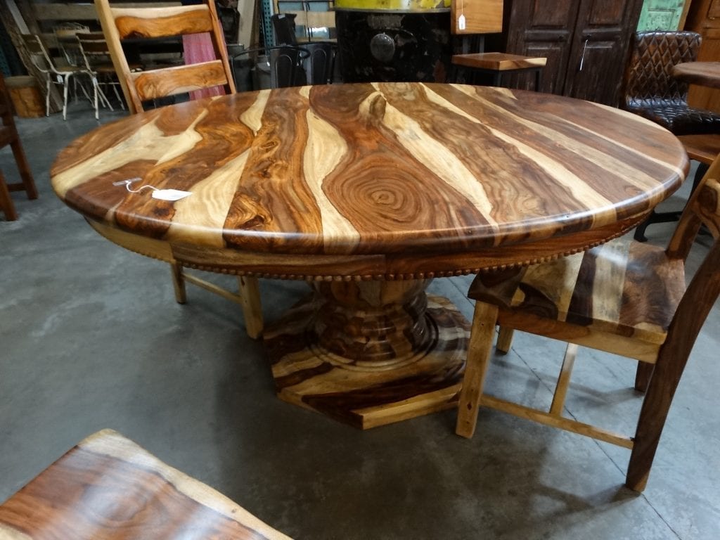 Sheesham Pedestal Dining Table Denver Furniture Store