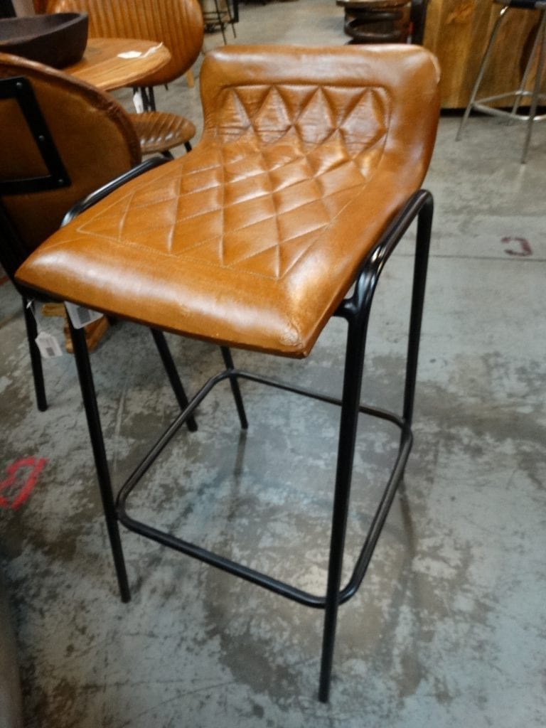 Quilted Leather Barstool Denver Furniture Store