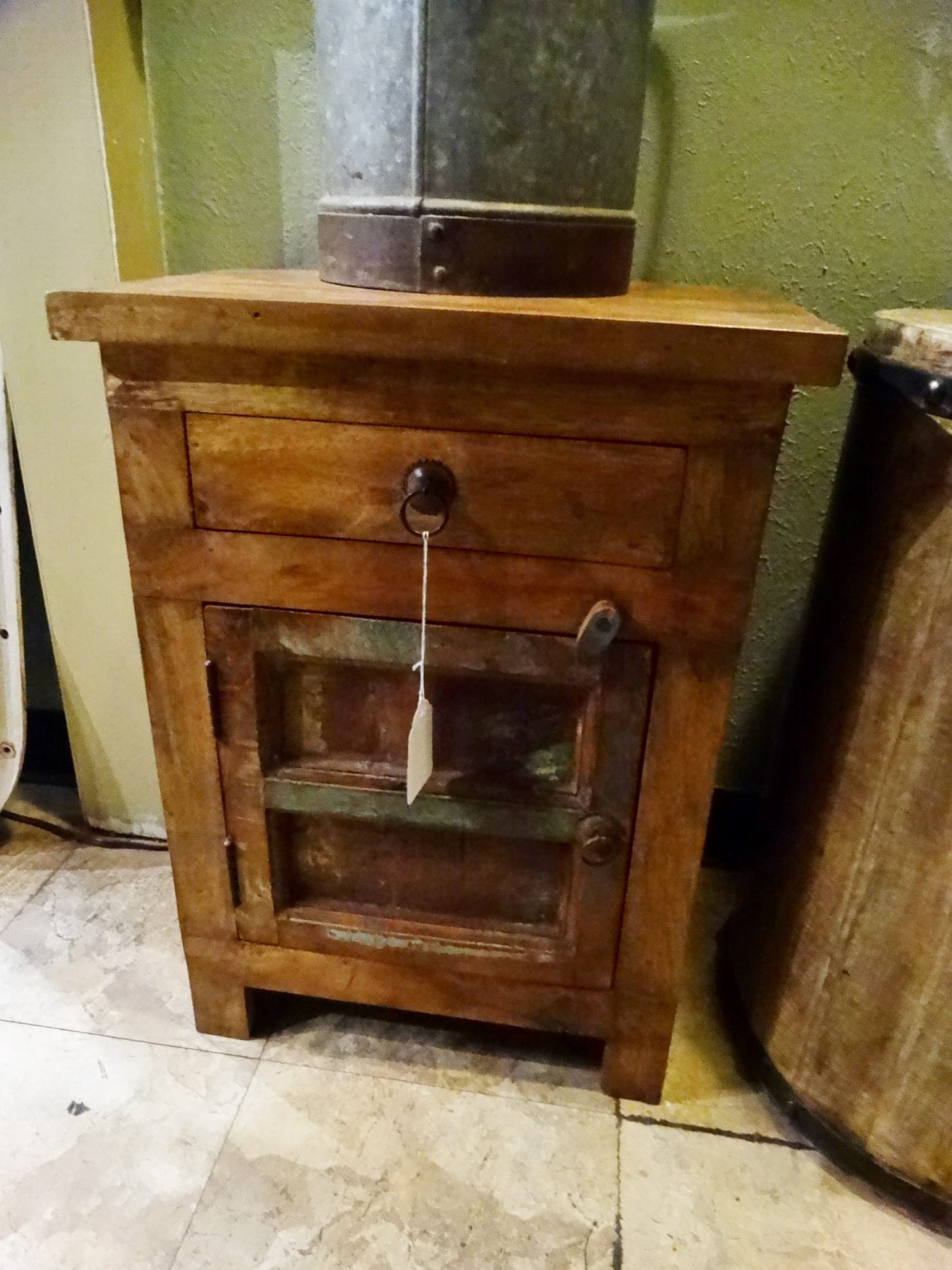 Reclaimed Wood End Table with Drawer Denver Furniture Store