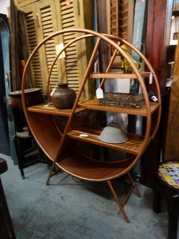 Shelf Round Copper Open Furniture Stores Denver