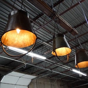 Metal Bucket with Handle Hanging Lamp Denver Furniture Store