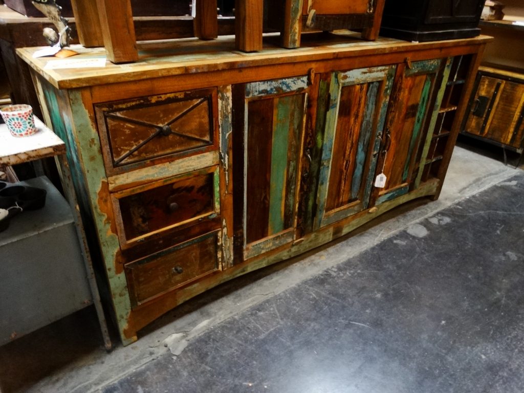 Sideboard Cabinet Colorful Reclaimed Wood Furniture Stores Denver