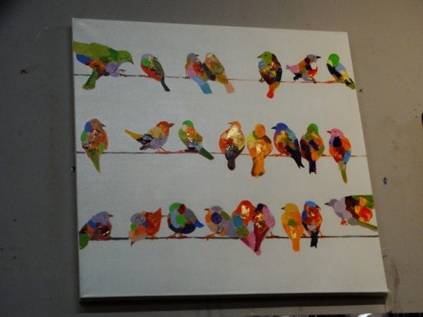 Wall Art Painting Birds on a Wire II Furniture Stores Denver