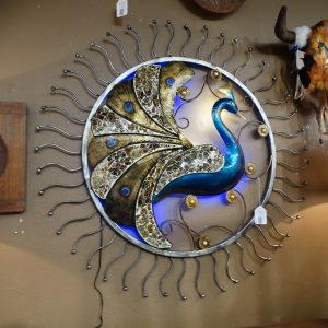 Sconce Large Metal Peacock Wall Lamp Furniture Stores Denver