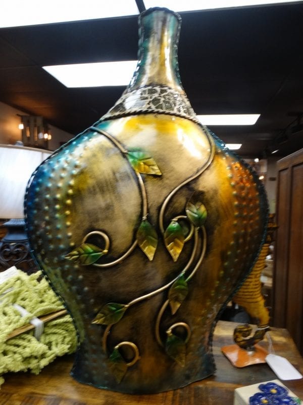 Vase Large Art Deco Leaf Metal Vase Furniture Stores Denver