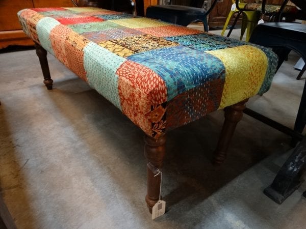 Bench Quilted Upholstered Bench with Wood Legs Furniture Stores Denver