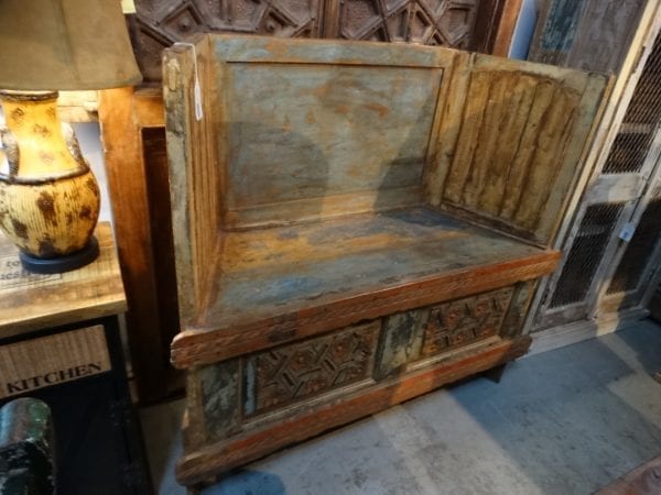 Bench Vintage Wood Bench with Sides Furniture Stores Denver