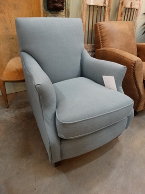 Powder Blue Furlap Emma Arm Chair
