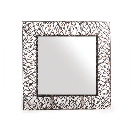 Woven Metal Mirror