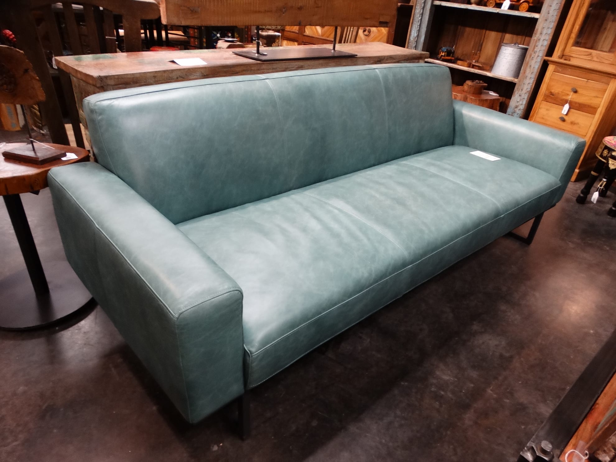 Sofa Green Leather Couch Furniture Stores Denver