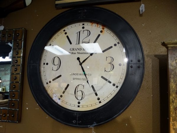 Clock Large Black and White Wall Clock Furniture Stores Denver