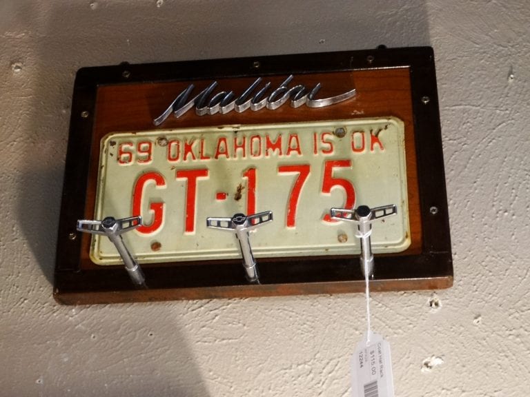 Hook Rack Oklahoma License Plate Rack Furniture Stores Denver