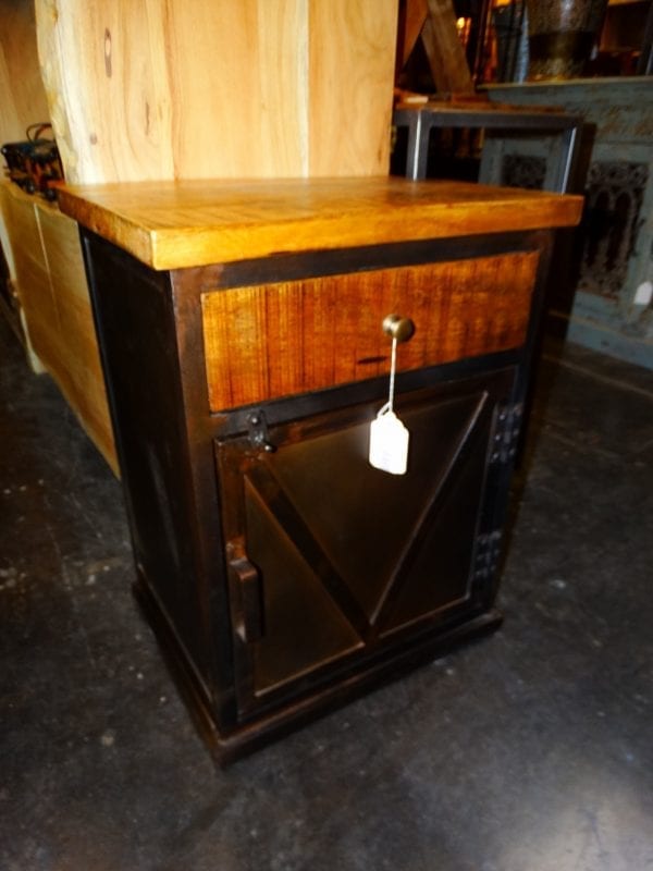 End Table Industrial Cabinet Nightstand Furniture Stores Denver