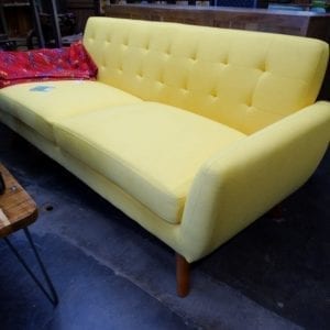 Sofa Soft Burlap Sunny Yellow Couch Furniture Stores Denver