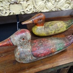 Statue Antique Painted Carved Duck Furniture Stores Denver