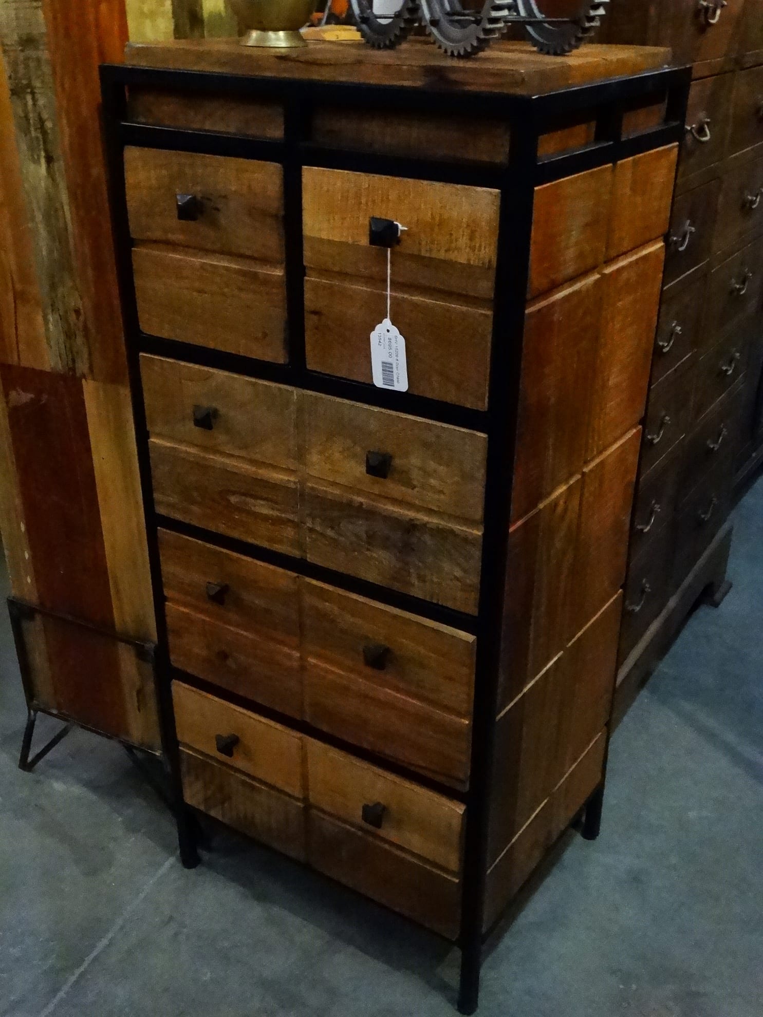 Metal Chest Of Drawers Dresser Features 8 Drawers Perfect In Any