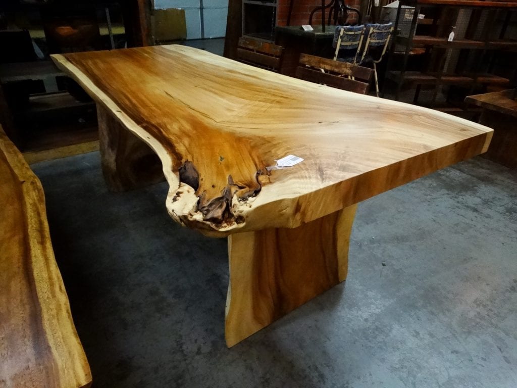 Table Thick Acacia Wood Dining Table