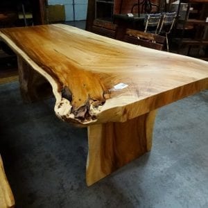 Table Thick Acacia Wood Dining Table