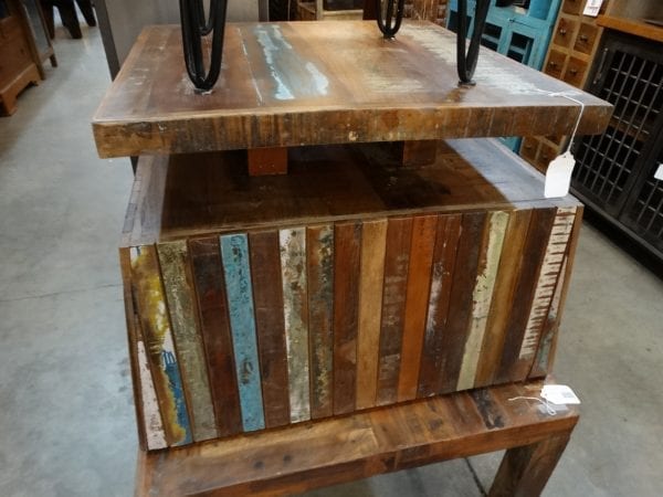 Coffee Table Two Tiered Reclaimed Wood Coffee Table
