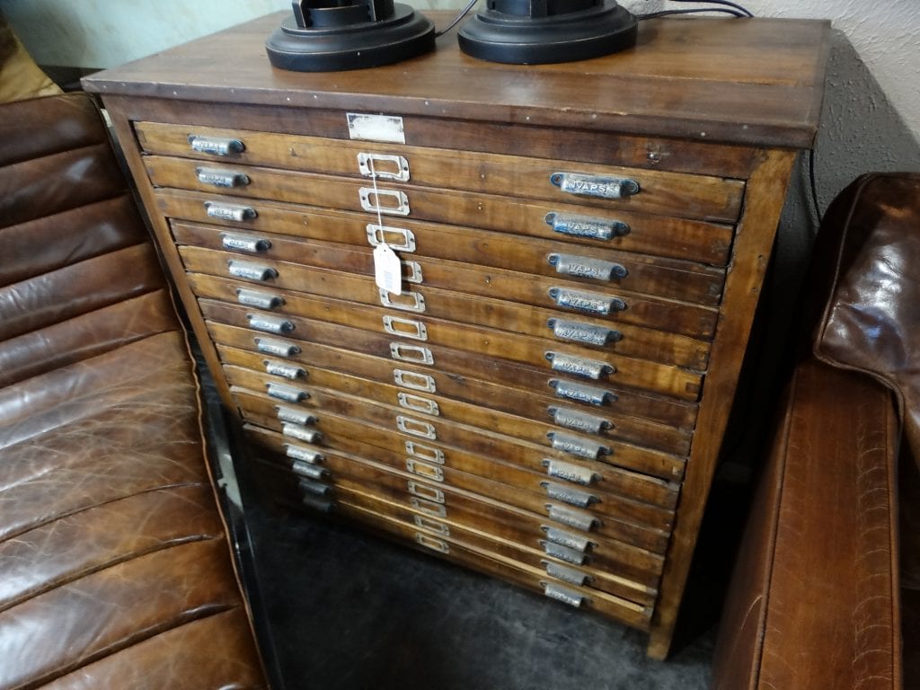 Chest of Drawers Blue Print Dresser