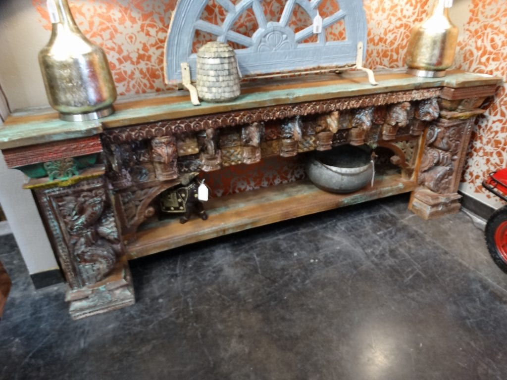Console Reclaimed Corbels Colorful Console Sofa Table