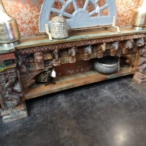 Console Reclaimed Corbels Colorful Console Sofa Table