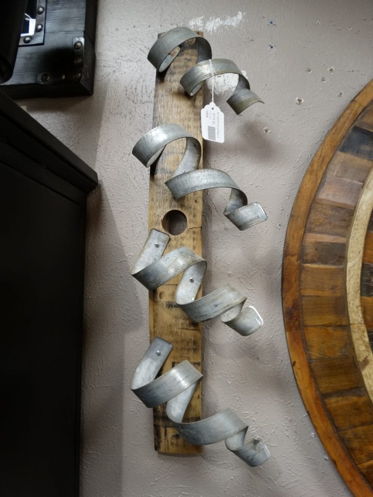 Wine Bottle Holder Curls Wall Mount