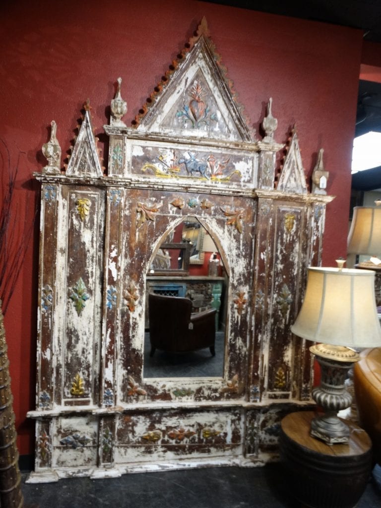 Mirror Castle Carved Wood Mirror