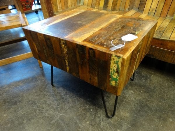 End Table Reclaimed Boxy Coffee Table End Table