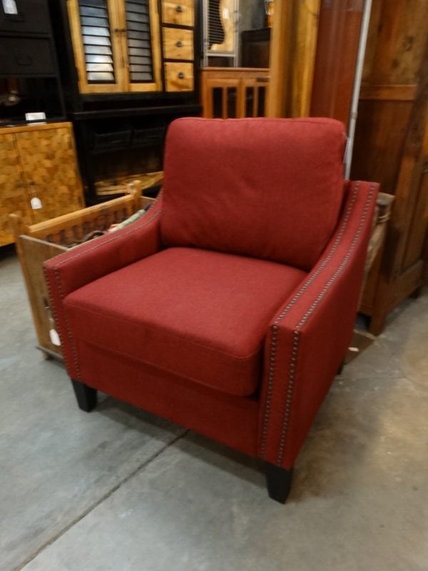 Zapata Burgundy Arm Chair
