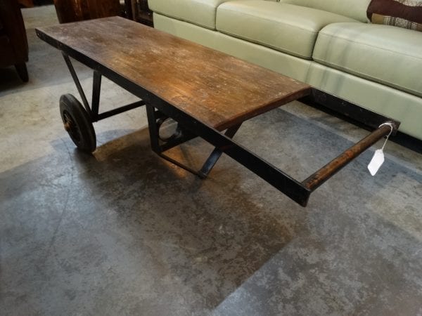 Cart Coffee Table with Wheels