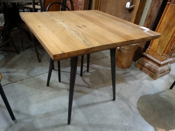 Table Square Top Pencil Leg Dining Table