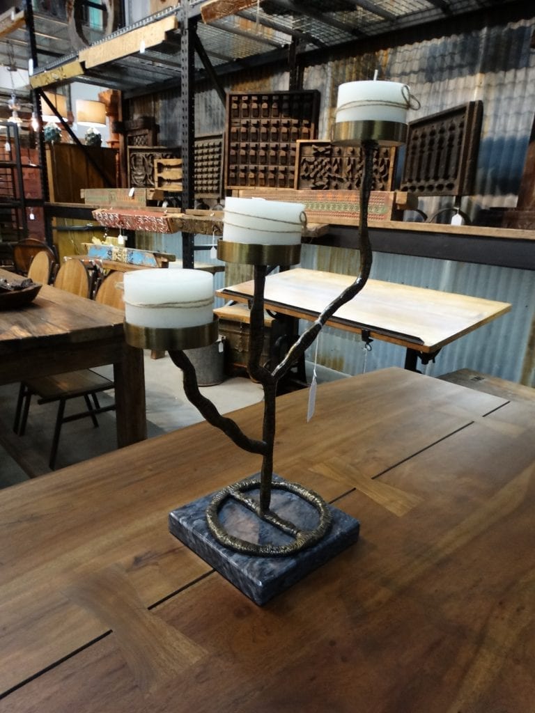 Candlestick 3-Candle Candle Holder