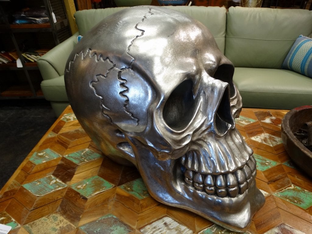 Skull XXL Silver Human Skull
