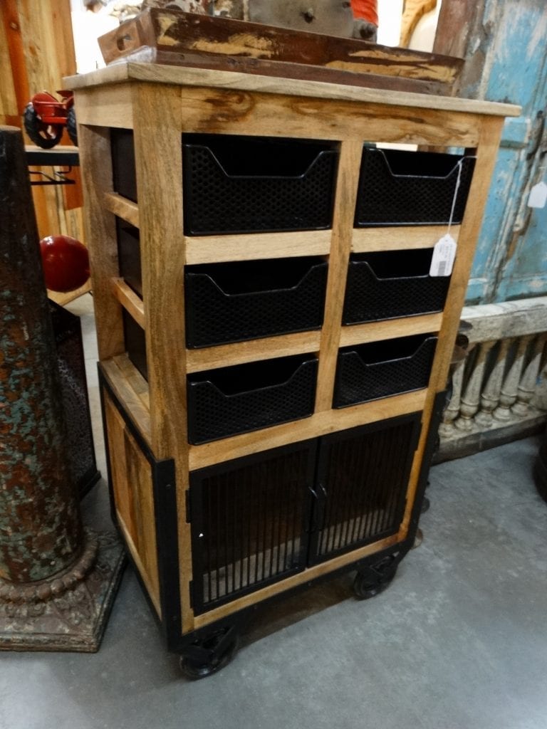 Chest of Drawers Black Metal Mesh Drawers Dresser