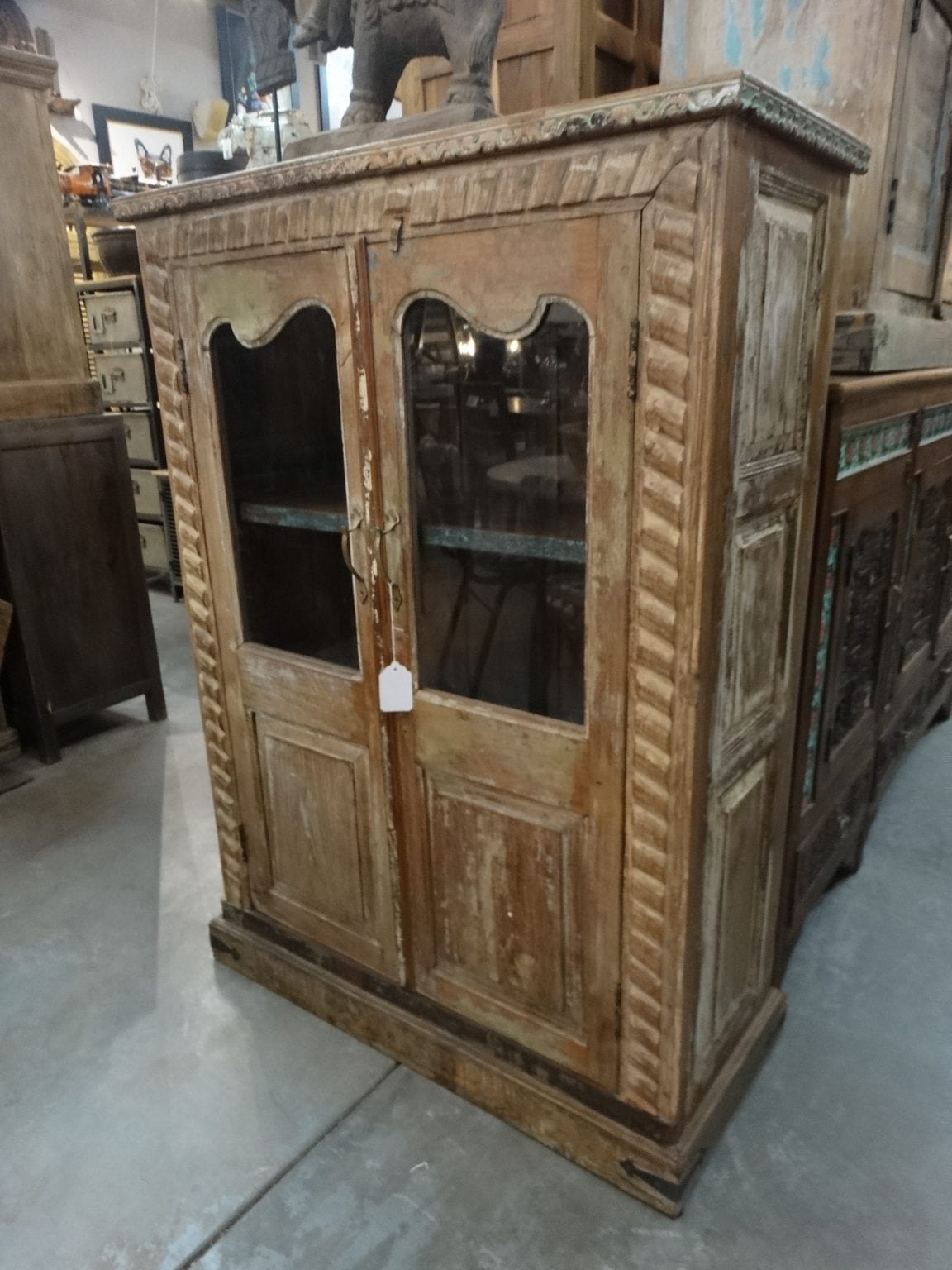 Wood with Glass Doors has a traditional rustic flair.